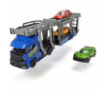 Žaislinis sunkvežimis - vilkikas 30 cm su 3 automobiliais | Dickie 3745008_NIE